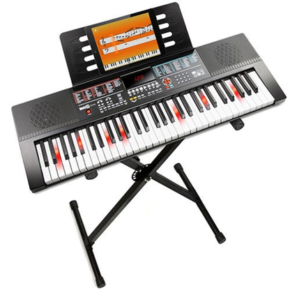 61 KEY LIGHT UP KEYBOARD W/ X-STYLE STAND