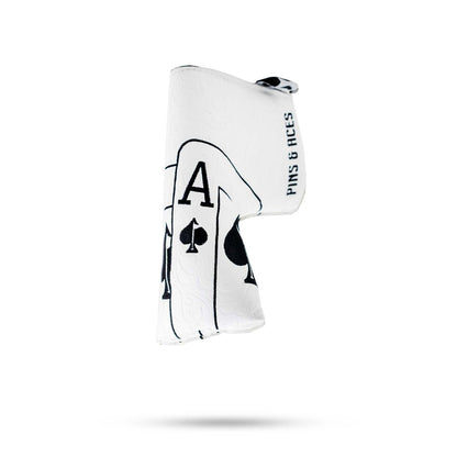WHITE OUT ACE OF SPADES - BLADE PUTTER COVER