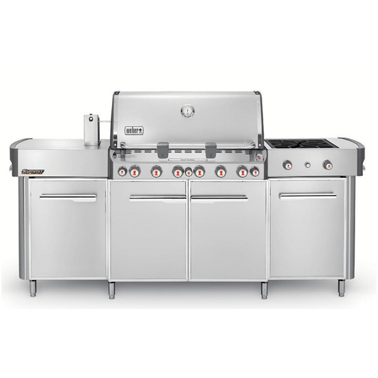 SUMMIT PROPANE GAS GRILL CENTER STAINLESS STEEL - (6 BURNER)