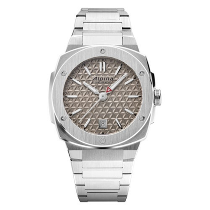 LADIES' ALPINER EXTREME QUARTZ SILVER-TONE STAINLESS STEEL WATCH, BEIGE DIAL
