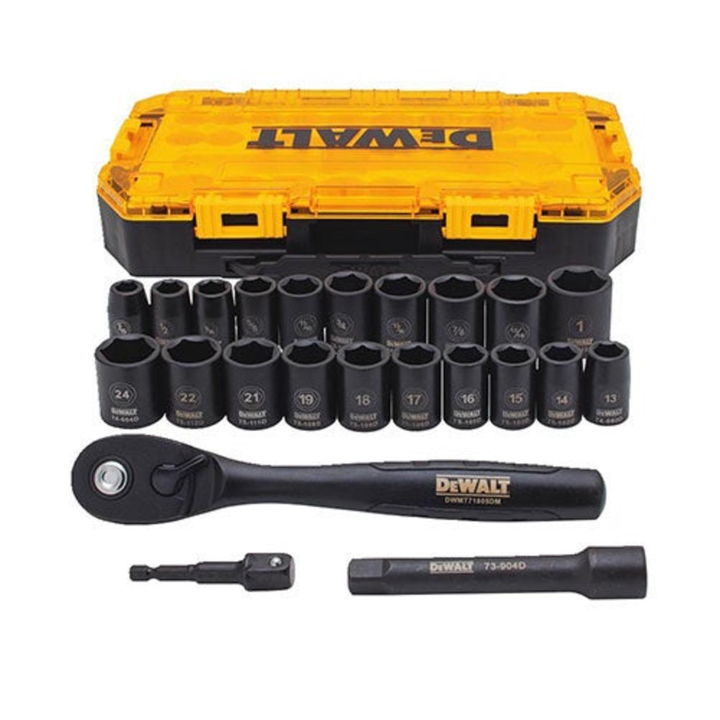 23PC 1/2" DRIVE COMBINATION IMPACT SOCKET SET