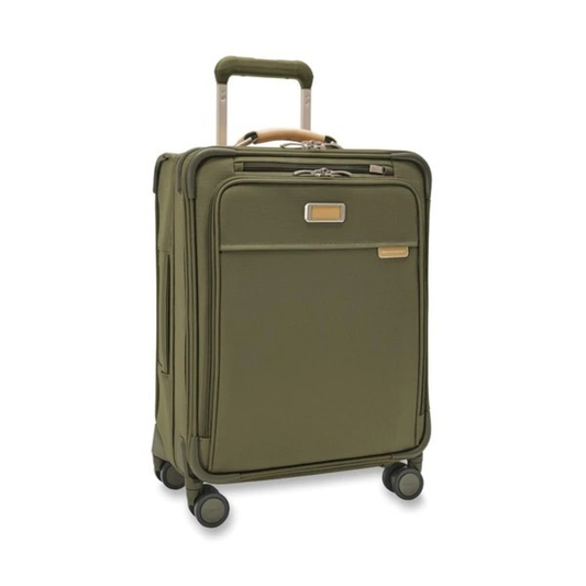 BRIGGS & RILEY BASELINE GLOBAL CARRY-ON SPINNER - OLIVE