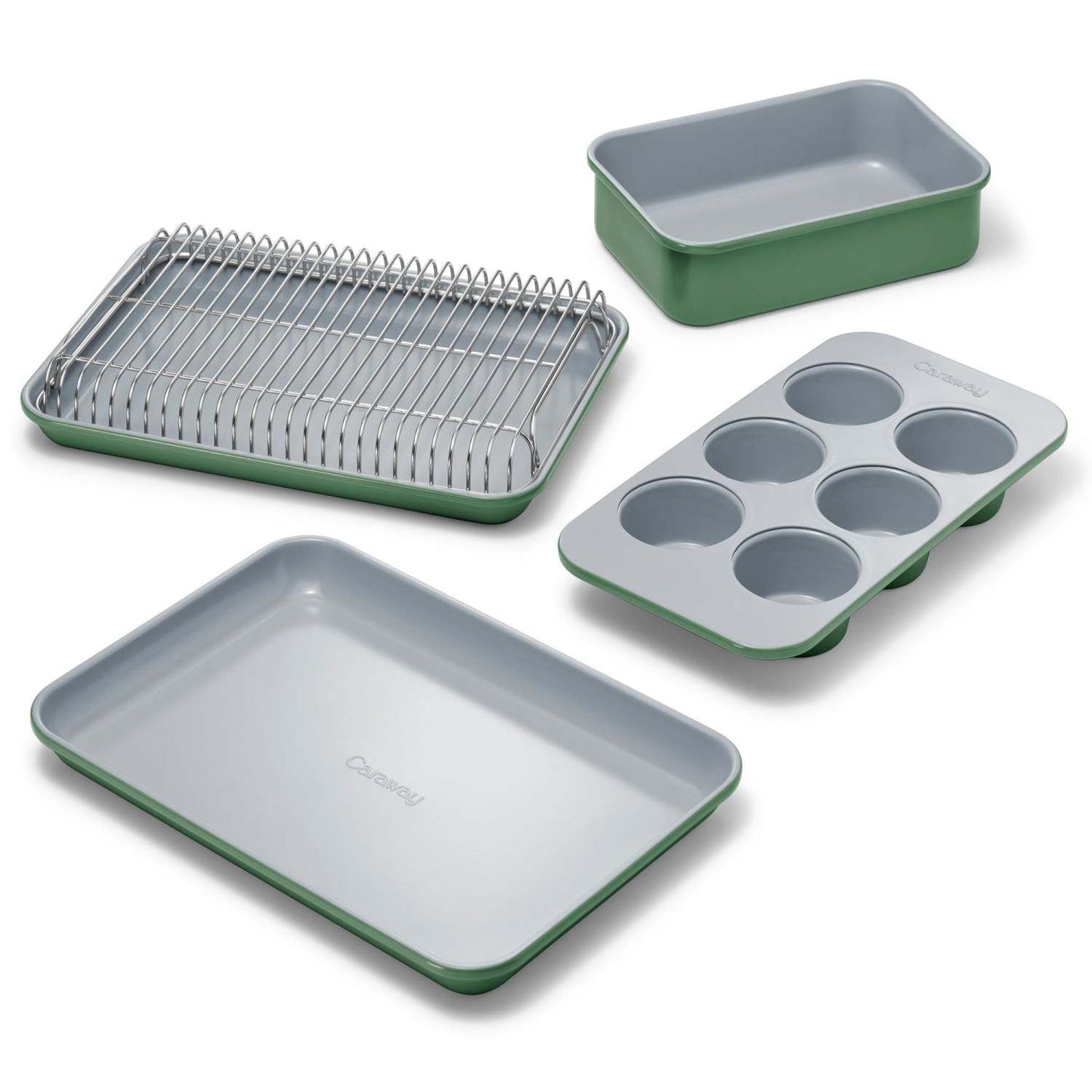 MINI BAKEWARE SET W/ STORAGE ORGANIZER SAGE