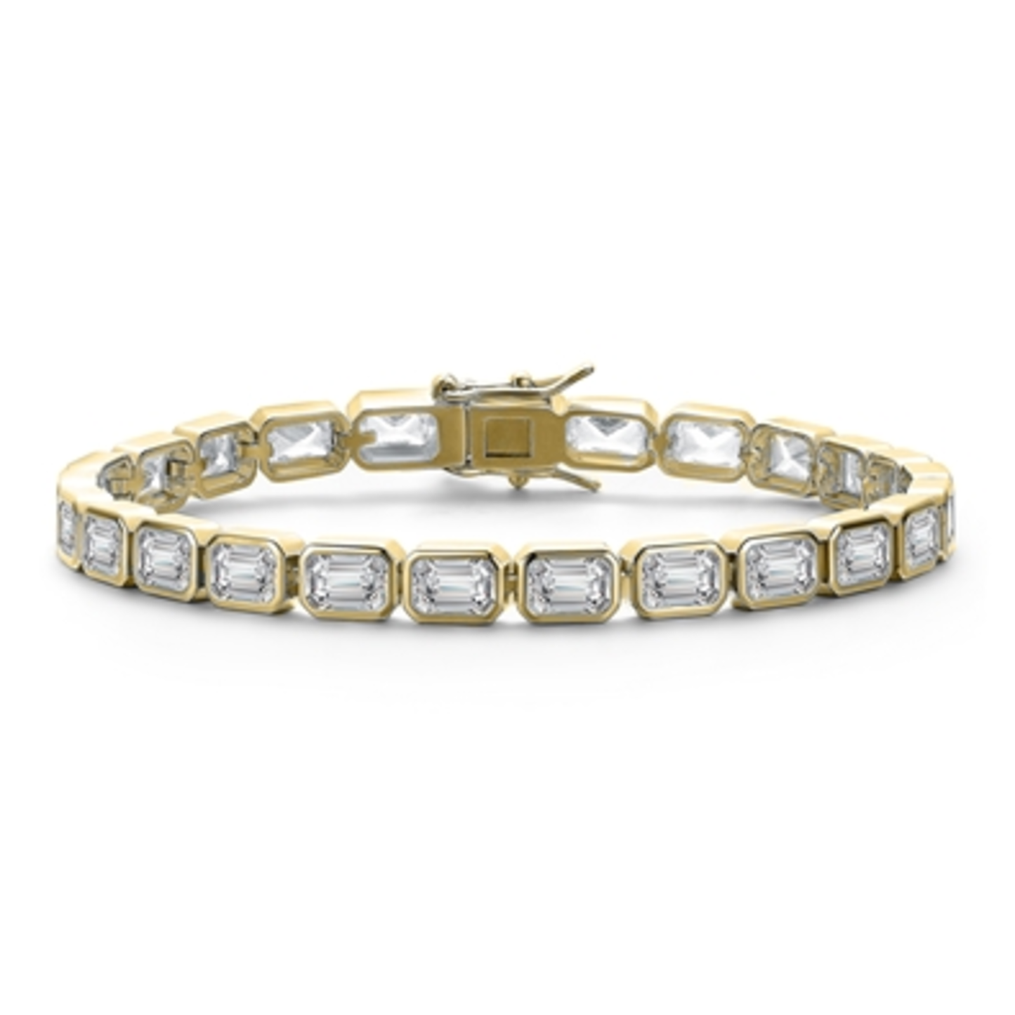 14K GOLD DAZZLE TENNIS BRACELET, GOLD, 7"