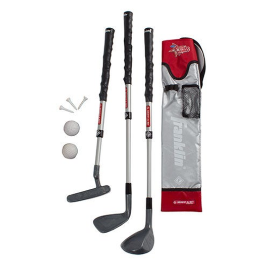 YOUTH GOLF SET GRAY/RED
