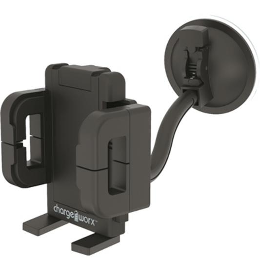 FLEXIBLE WINDSHIELD MOUNT, BLACK