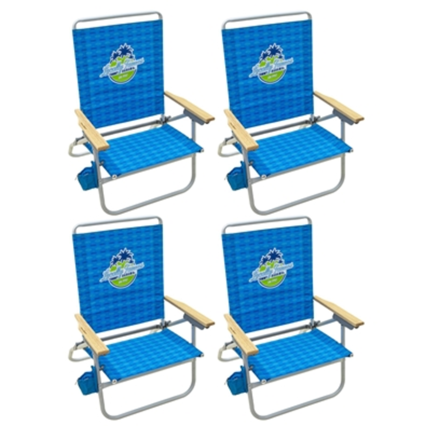 4 PACK EASY-IN EASY-OUT CHAIR SET, BLUE, 4 PIECES