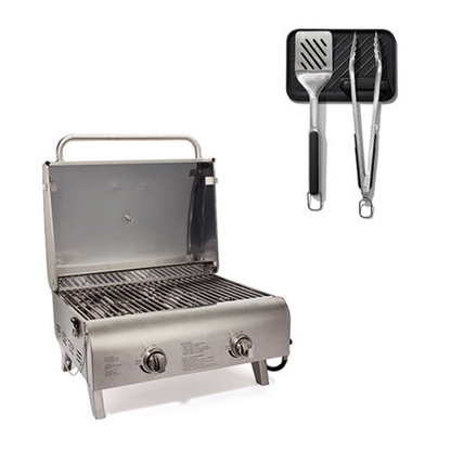TABLETOP GAS GRILL COOKING SET