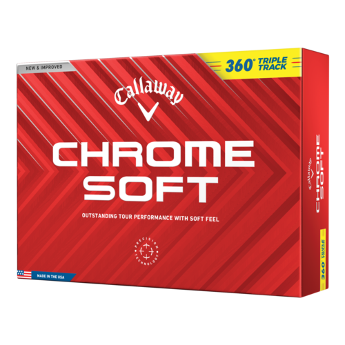 CALLAWAY CHROME SOFT 360 TRIPLE TRACK GOLF BALLS