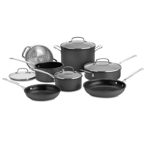 CUISINART CHEF'S CLASSIC NONSTICK HARD ANODIZED 11-PIECE SET