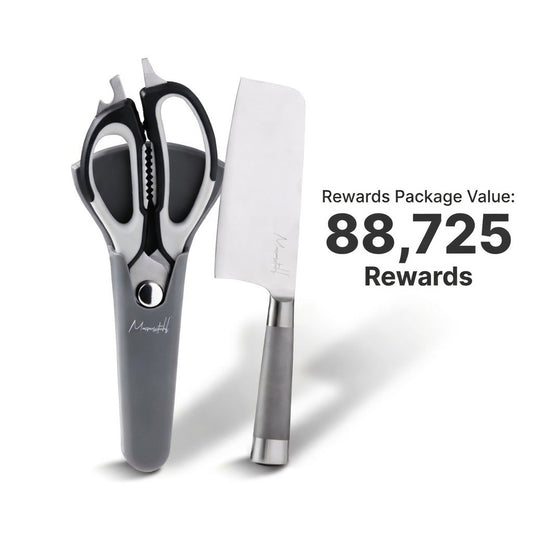 Messerstahl Shears + Messerstahl Gourmet Asian Cleaver