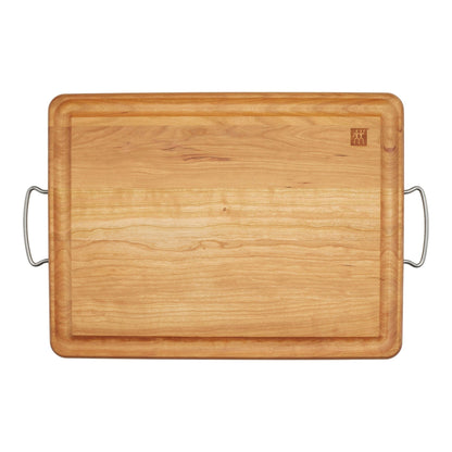 CHERRY CARVING BOARD W/ HANDLES