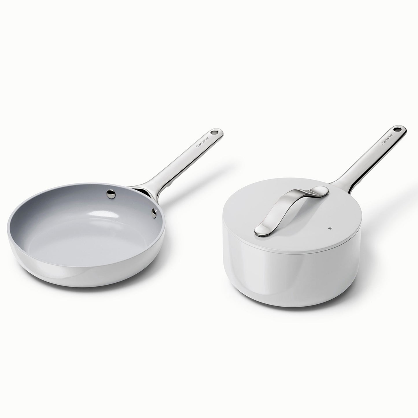 NONSTICK CERAMIC MINIS DUO COOKWARE SET - FRY PAN & SAUCEPAN