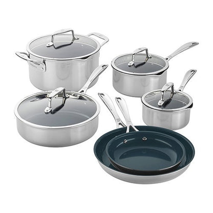 CLAD CFX 10PC NONTICK CERAMIC COOKWARE SET