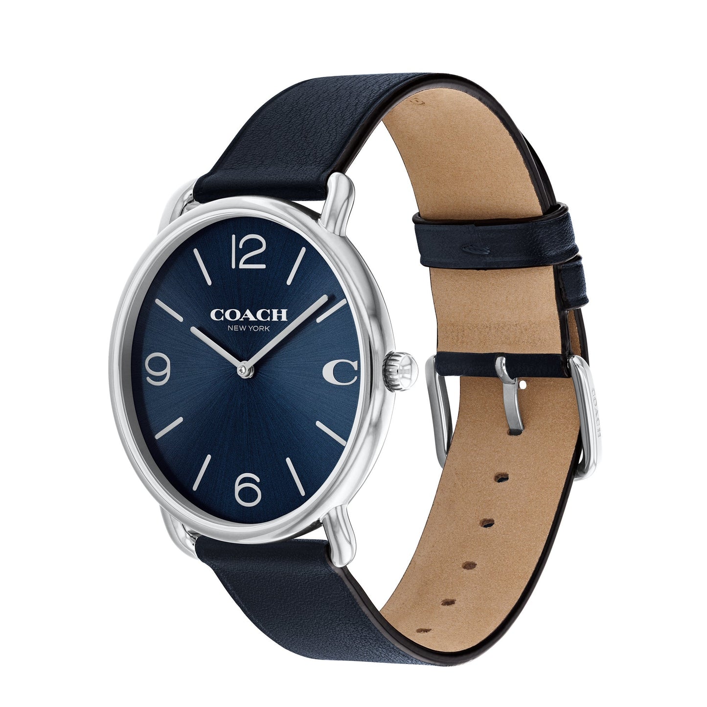 MEN'S ELLIOT LEATHER STRAP WATCH, DIAL
