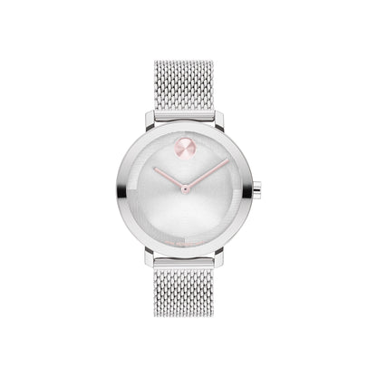 LADIES' BOLD EVOLUTION 2.0 STAINLESS STEEL MESH WATCH, DIAL