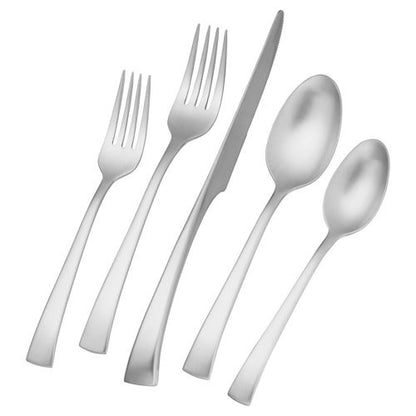 BELLASERA 45PC SATIN 18/10 STAINLESS STEEL FLATWARE SET