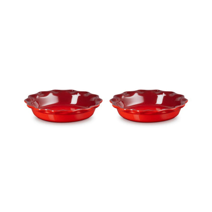 SET OF 2 HERITAGE PIE DISHES