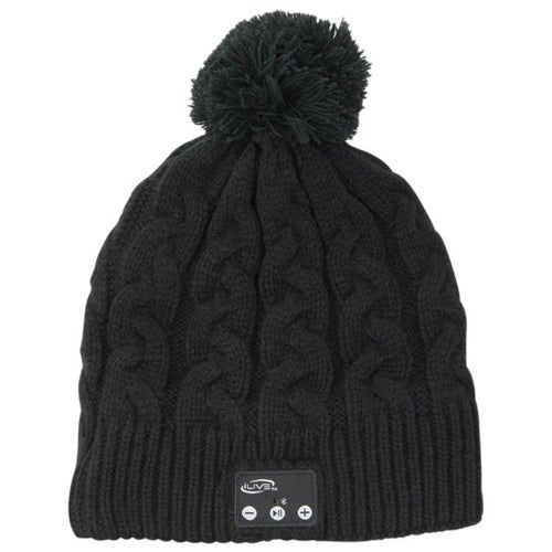 BLUETOOTH WIRELESS MUSIC BEANIE W/ BUILT-IN SPEAKERS AND MIC
