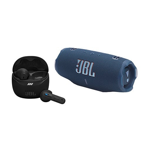 CHARGE 6 PORTABLE WATERPROOF SPEAKER BLUE W/ TUNE FLEX 2 NC EARBUDS