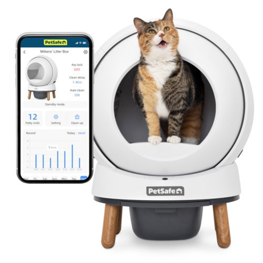 SCOOPFREE SMARTSPIN SELF-CLEANING LITTER BOX