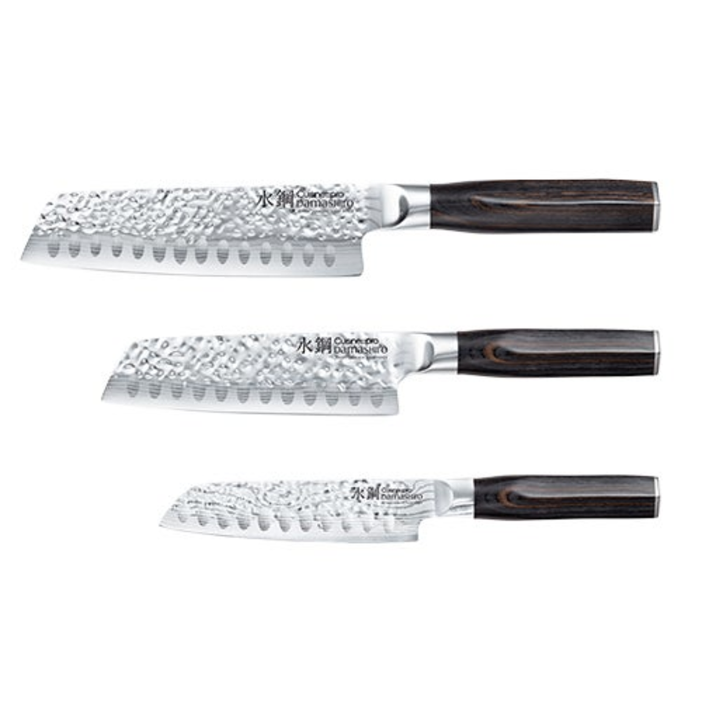 DAMISHIRO EMPEROR 3PC SANTOKU KNIFE