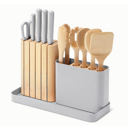 14PC KNIFE & UTENSIL SET GRAY