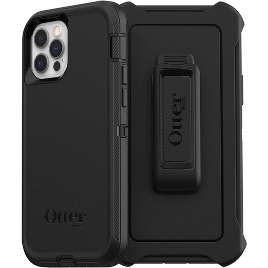 OTTERBOX APPLE IPHONE 12 AND IPHONE 12 PRO DEFENDER SERIES CASE - BLACK