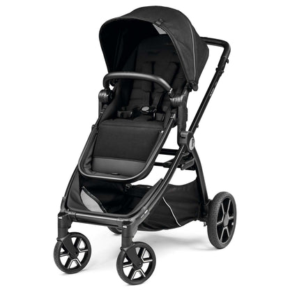 YPSI SINGLE TO DOUBLE STROLLER W/ REVERSIBLE SEAT TRUE BLACK