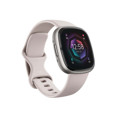 SENSE 2 ADVANCED HEALTH SMARTWATCH LUNAR WHITE/PLATINUM