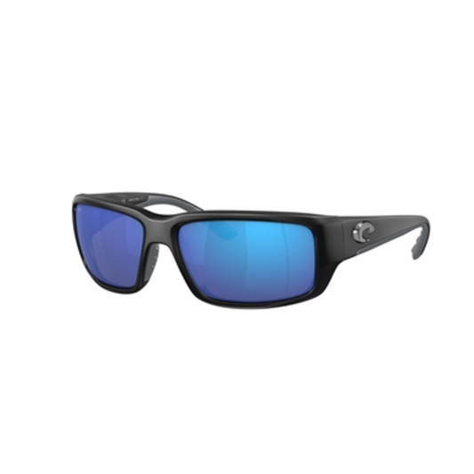 FANTAIL SUNGLASSES, MATTE BLACK/BLUE