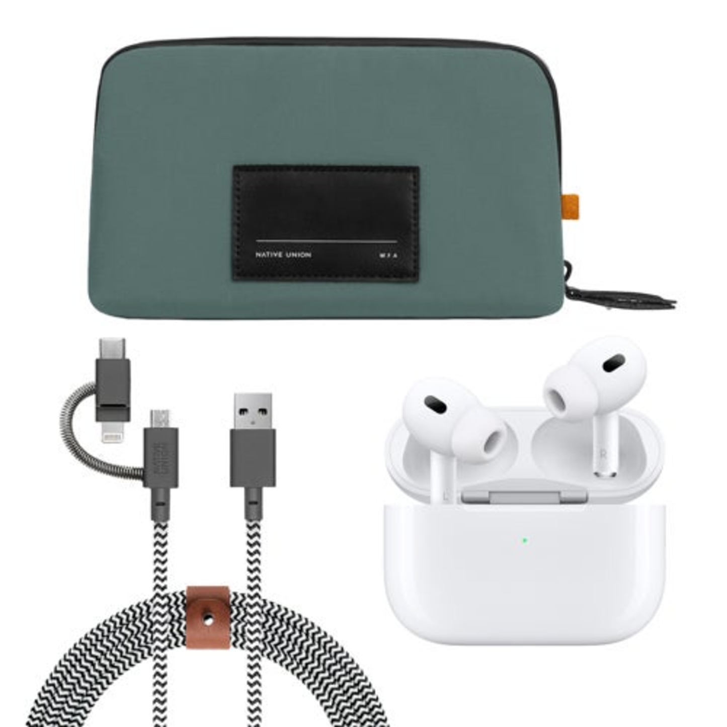 AIRPODS PRO 2 W/ 3-IN-1 BELT CABLE & WFA ORGANIZER