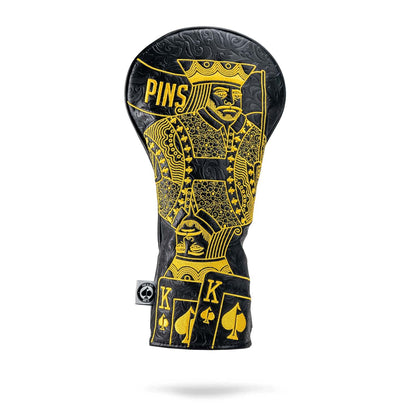 BLACK/GOLD KING OF SPADES - DRIVER COVER