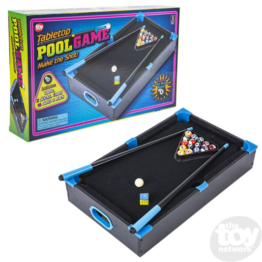 NEON WOODEN TABLETOP POOL TABLE