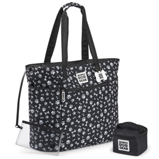 MDG DOGSSENTIALS TOTE BAG, BLACK AND WHITE