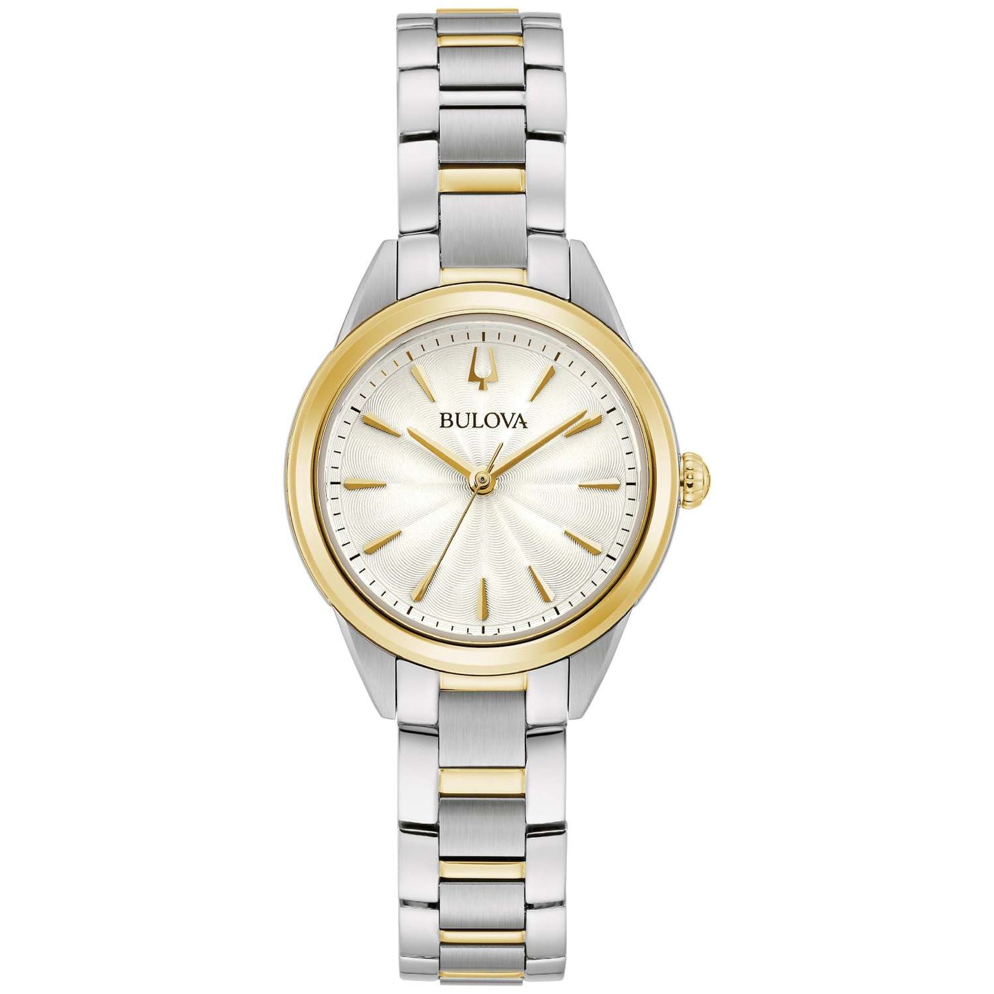 LADIES SUTTON CLASSIC TWO-TONE STAINLESS STEEL WATCH WHITE DIAL