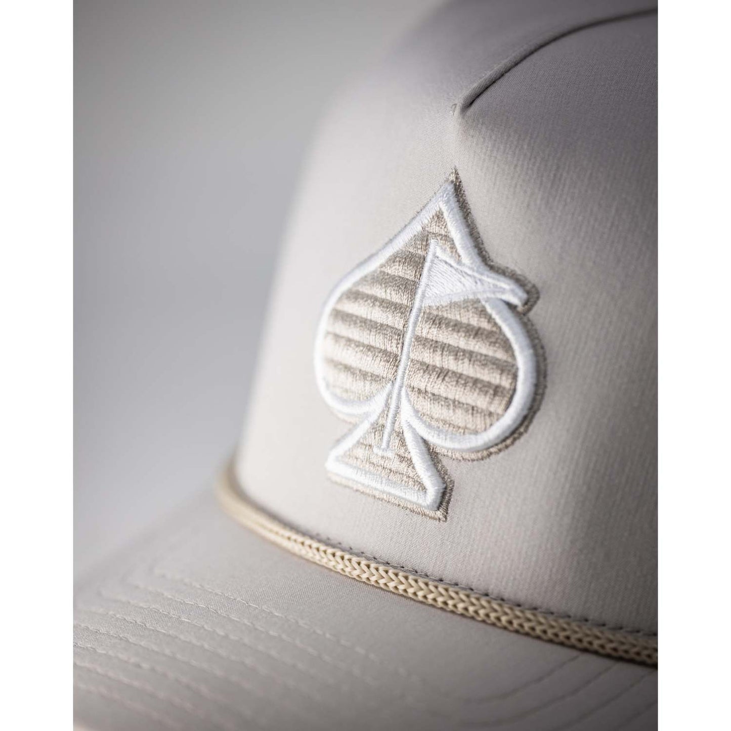 PERFORATED ROPE HAT - BONE