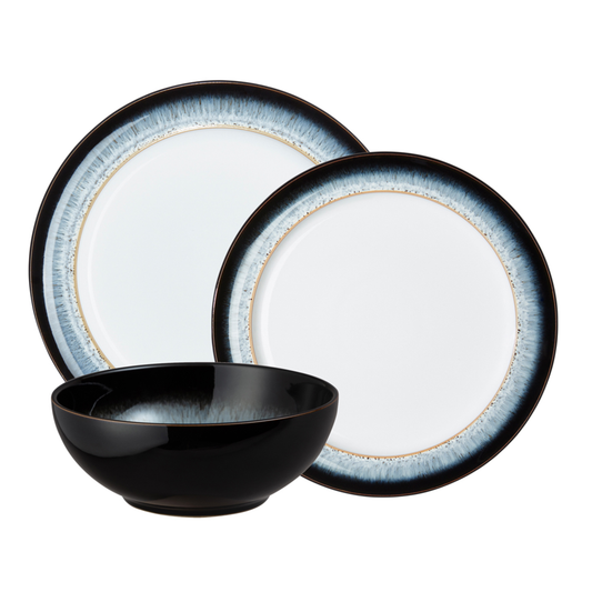 DENBY HALO 12PC DINNERWARE SET (NON RIMMED CEREAL)