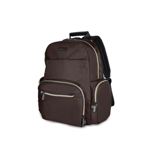 SOPHIE NYLON BACKPACK, CHOCOLATE BROWN, 16''