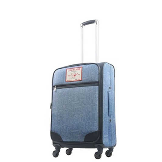 SOFT SIDED EXPANDABLE, SPINNER LUGGAGE, DENIM, 27"