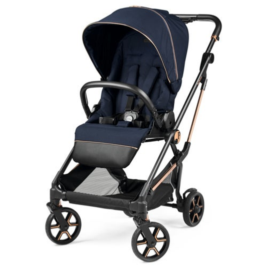 VIVACE SINGLE STROLLER W/ REVERSIBLE SEAT & BOOT BLUE SHINE