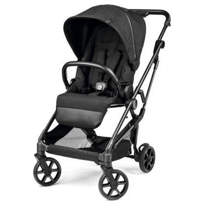VIVACE SINGLE STROLLER W/ REVERSIBLE SEAT & BOOT TRUE BLACK