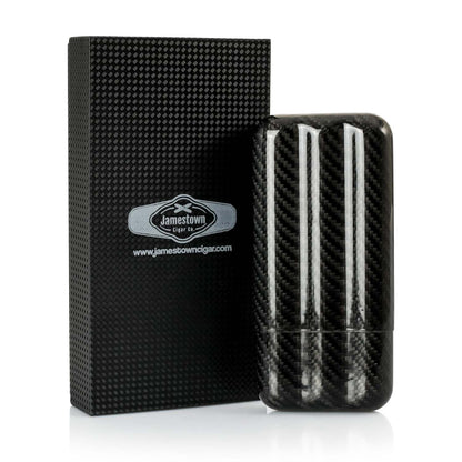 CARBON FIBER CIGAR CASE - 3 SLOT JAMESTOWN