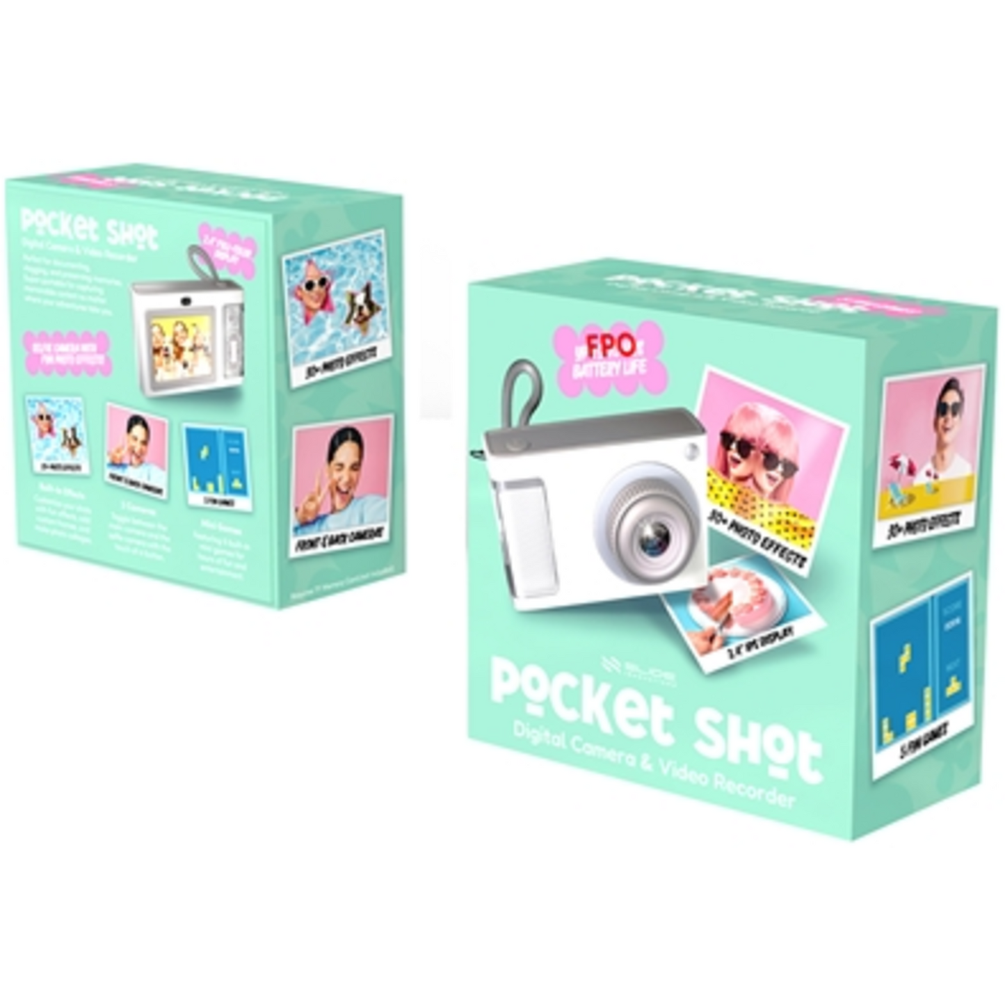 DIGITAL CAMERA, WHITE AND SILVER, 2.4" SCREEN