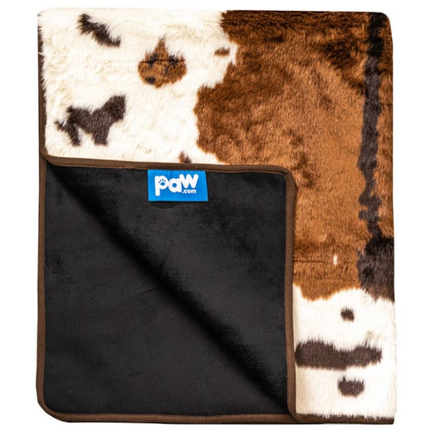 PAW PUPPROTECTOR WATERPROOF THROW BLANKET - BROWN FAUX COWHIDE