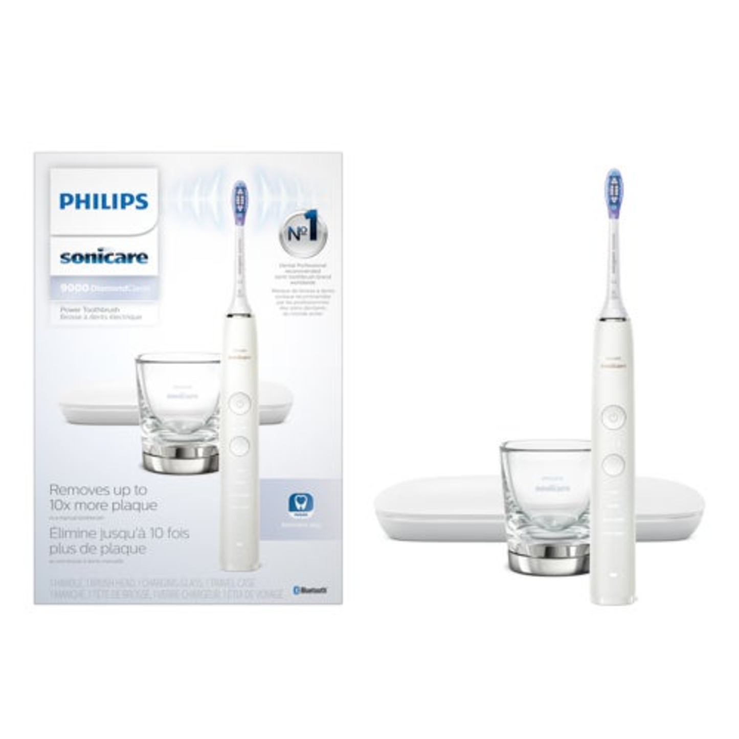 DIAMONDCLEAN 9000 CONNECTED RECHARGEABLE TOOTHBRUSH WHITE