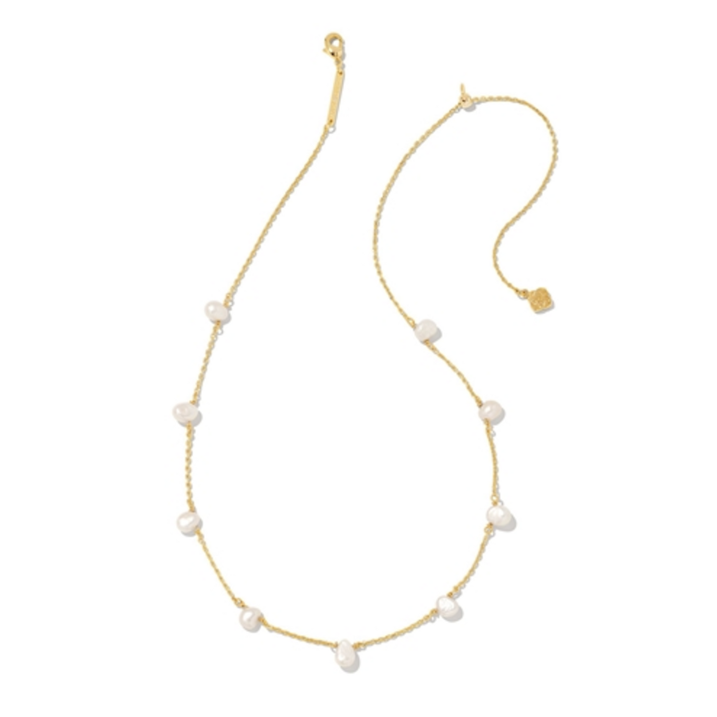 LEIGHTON PEARL NECKLACE, GOLD