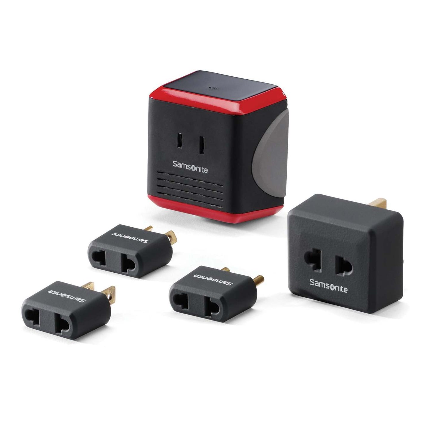 CONVERTER/ADAPTER PLUG KIT W/POUCH BLACK AND RED