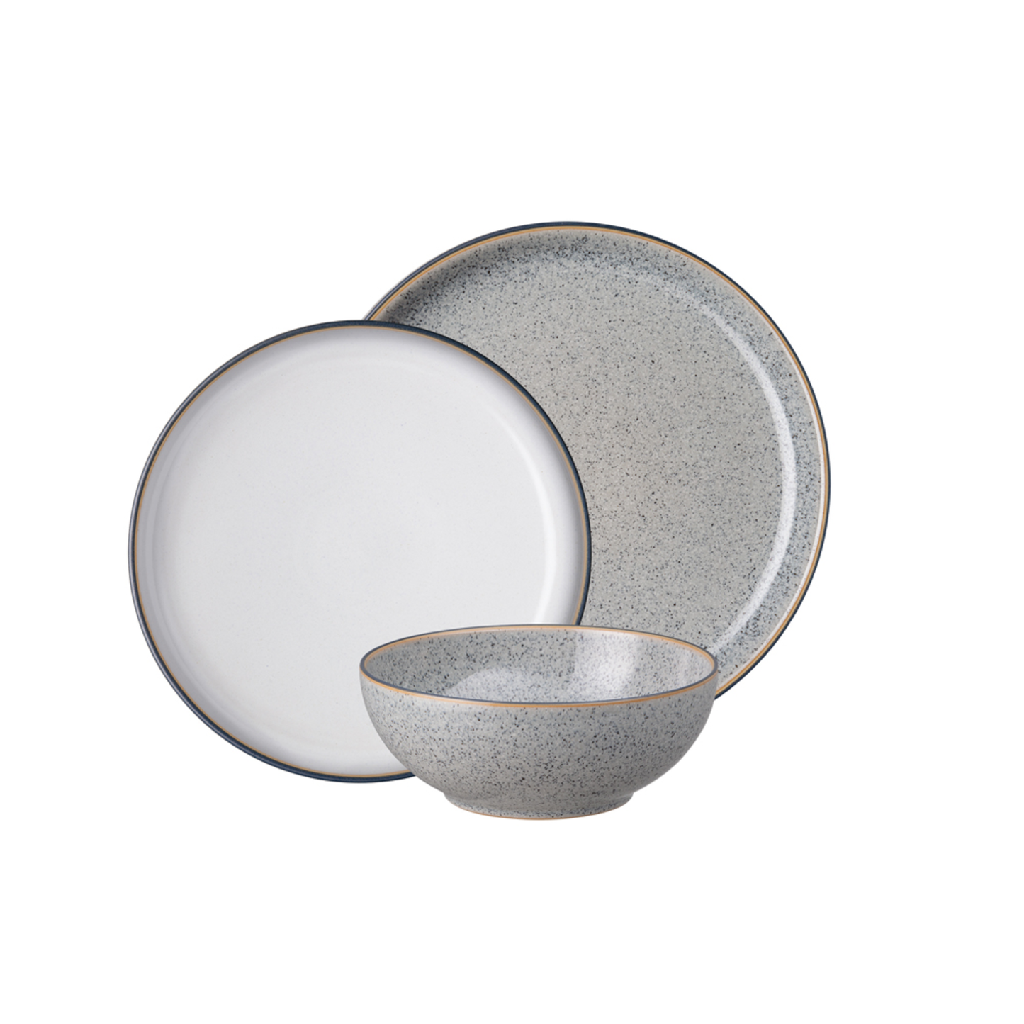 DENBY STUDIO GREY 12PC DINNERWARE SET