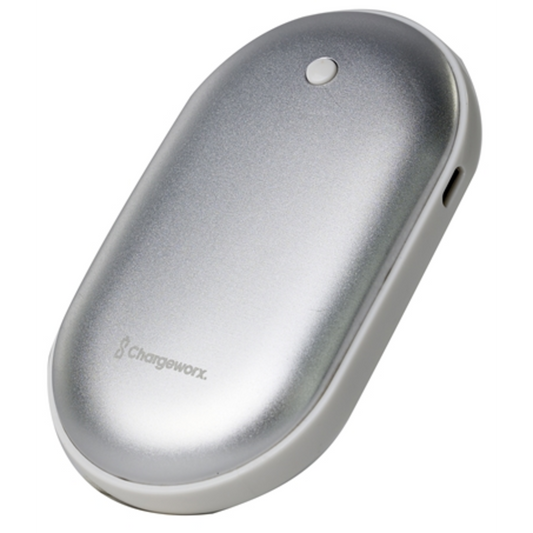 HAND WARMING POWERBANK, SILVER